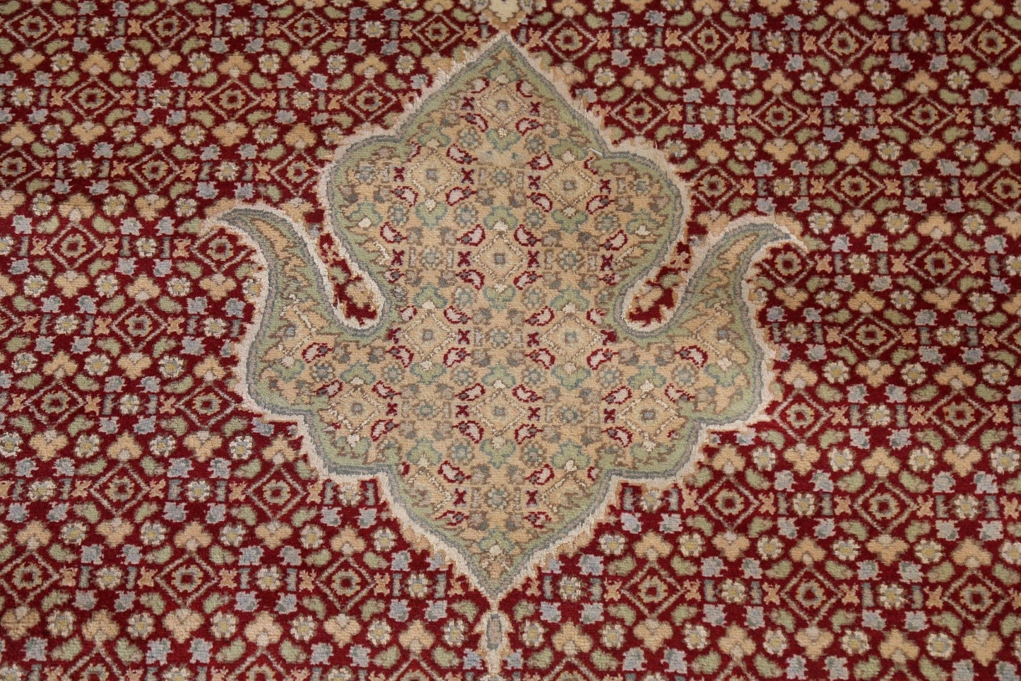 Vegetable Dye Tabriz Mahi Persian Area Rug 12x18