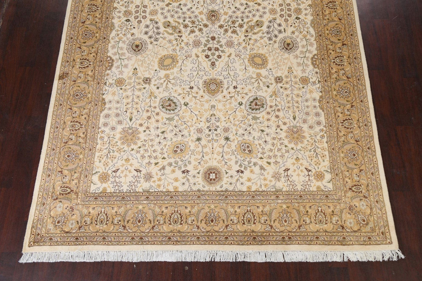 Vegetable Dye Tabriz Wool/ Silk Area Rug 8x11