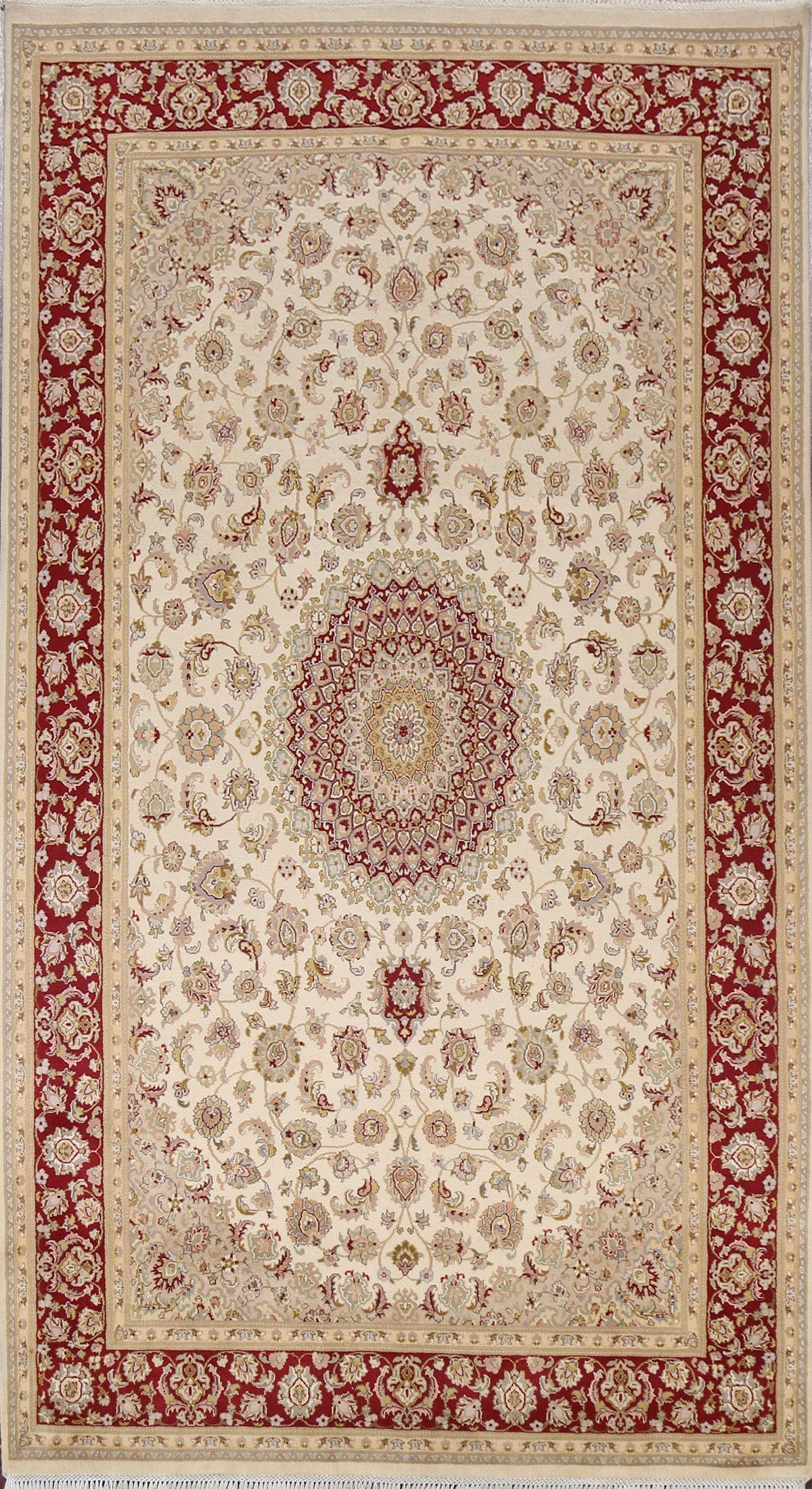 Vegetable Dye Tabriz Wool Area Rug 6x11