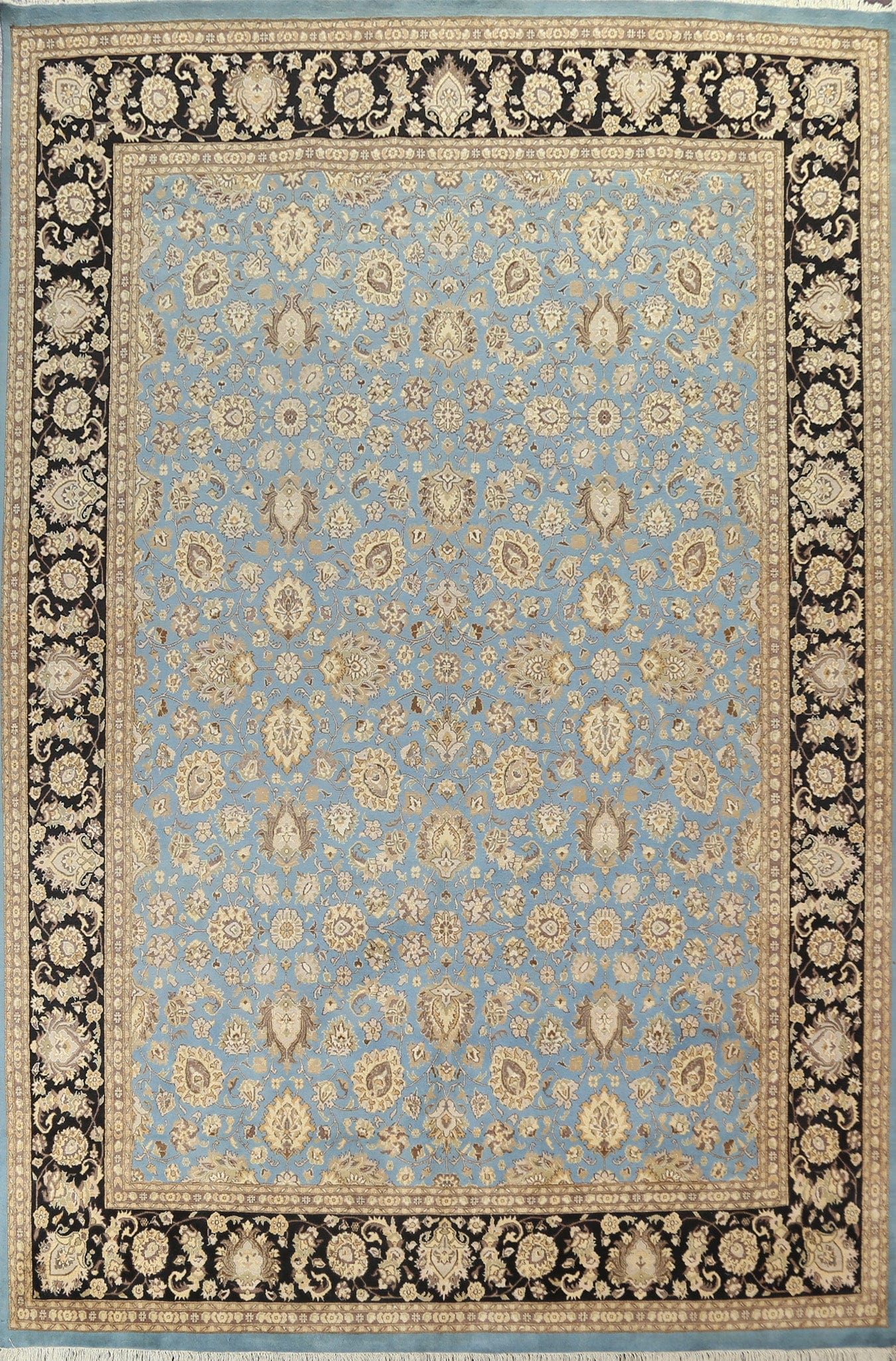 Vegetable Dye Tabriz Handmade Rug 9x12