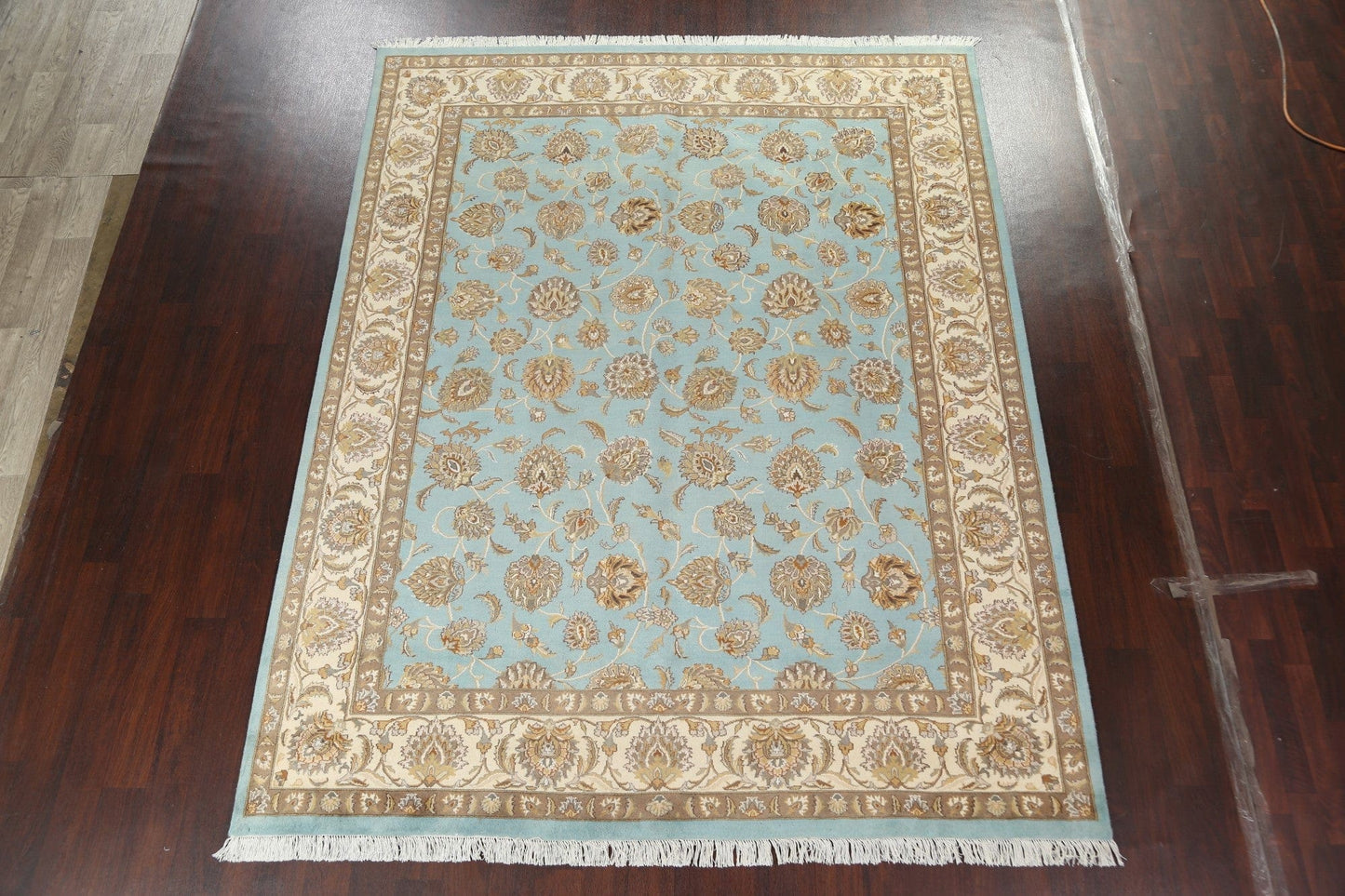 Vegetable Dye Tabriz Wool/ Silk Area Rug 8x10