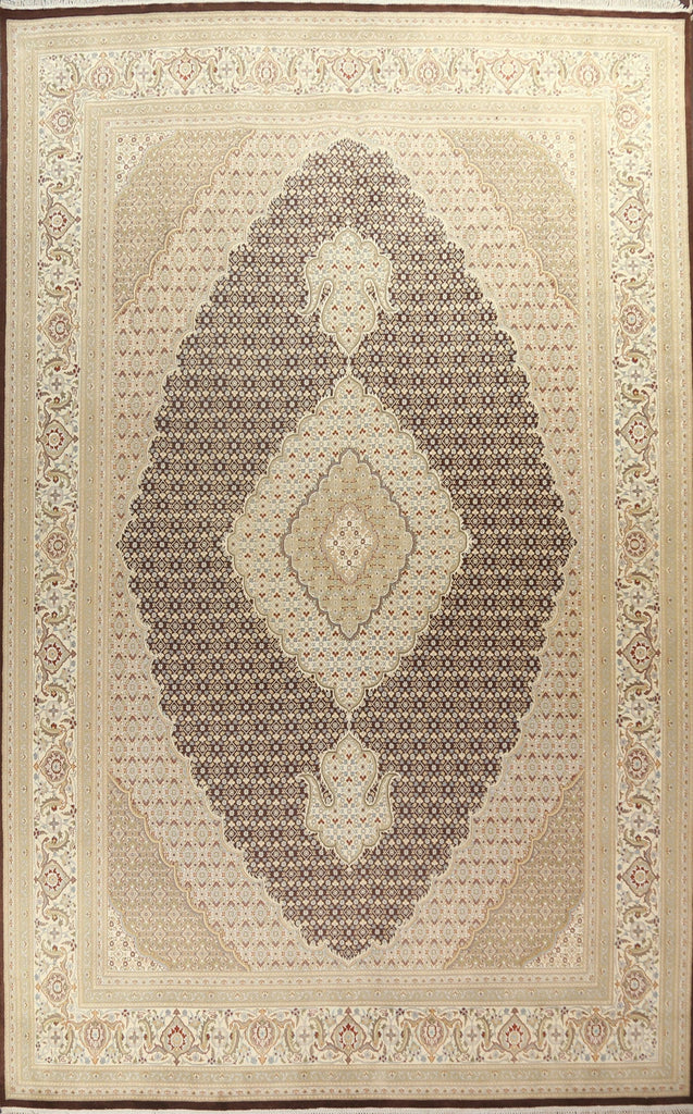 Vegetable Dye Tabriz Mahi Persian Area Rug 10x14