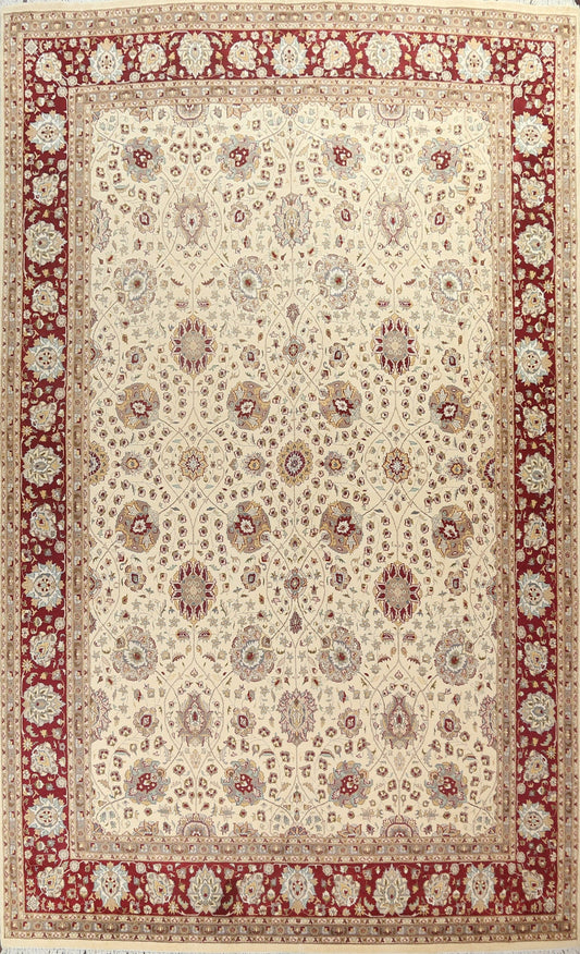 Vegetable Dye Tabriz Handmade Rug 10x14