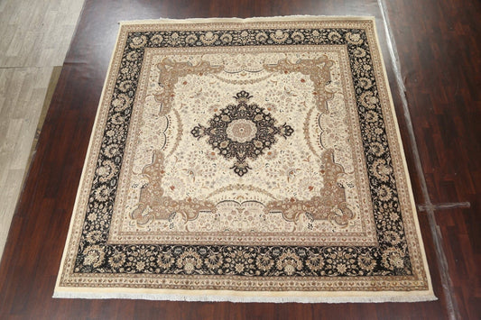 Vegetable Dye Aubusson Handmade Rug 10x10 Square