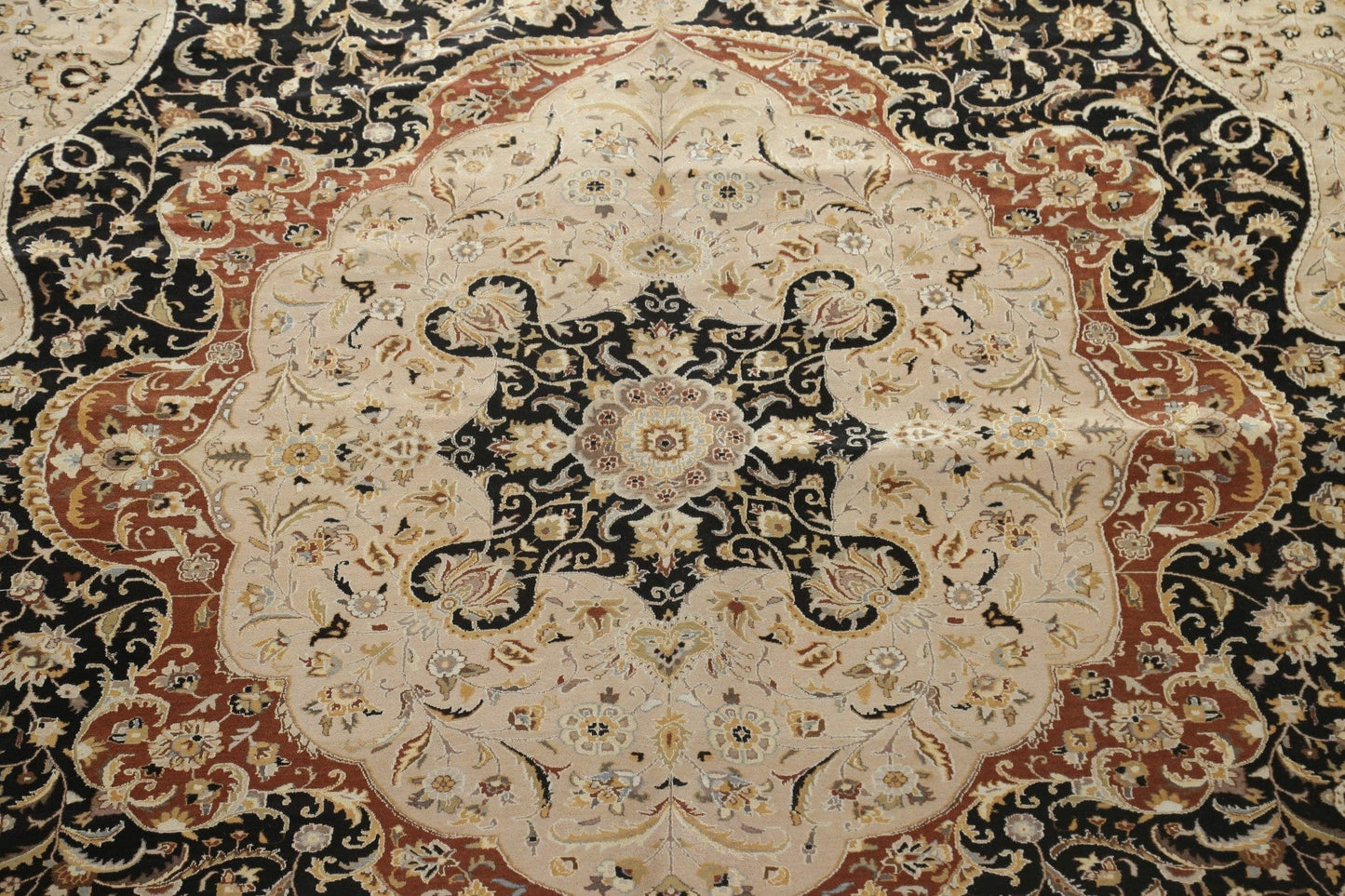 Vegetable Dye Large Tabriz Handmade Rug 12x18