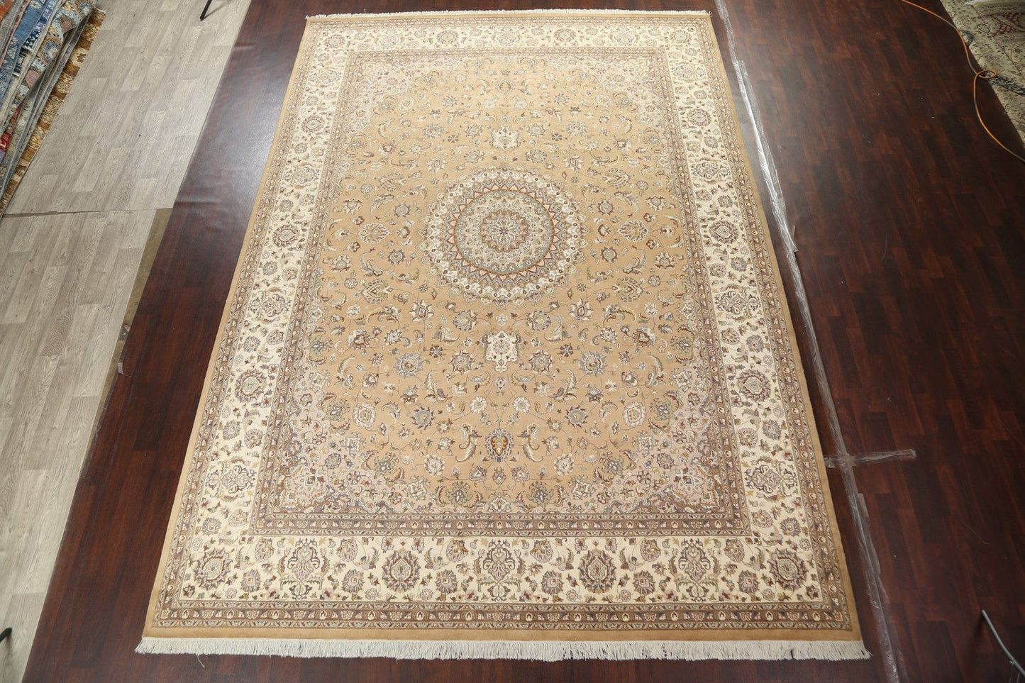 Vegetable Dye Tabriz Hand-Knotted Area Rug 10x13