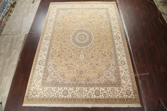 Vegetable Dye Tabriz Hand-Knotted Area Rug 10x13