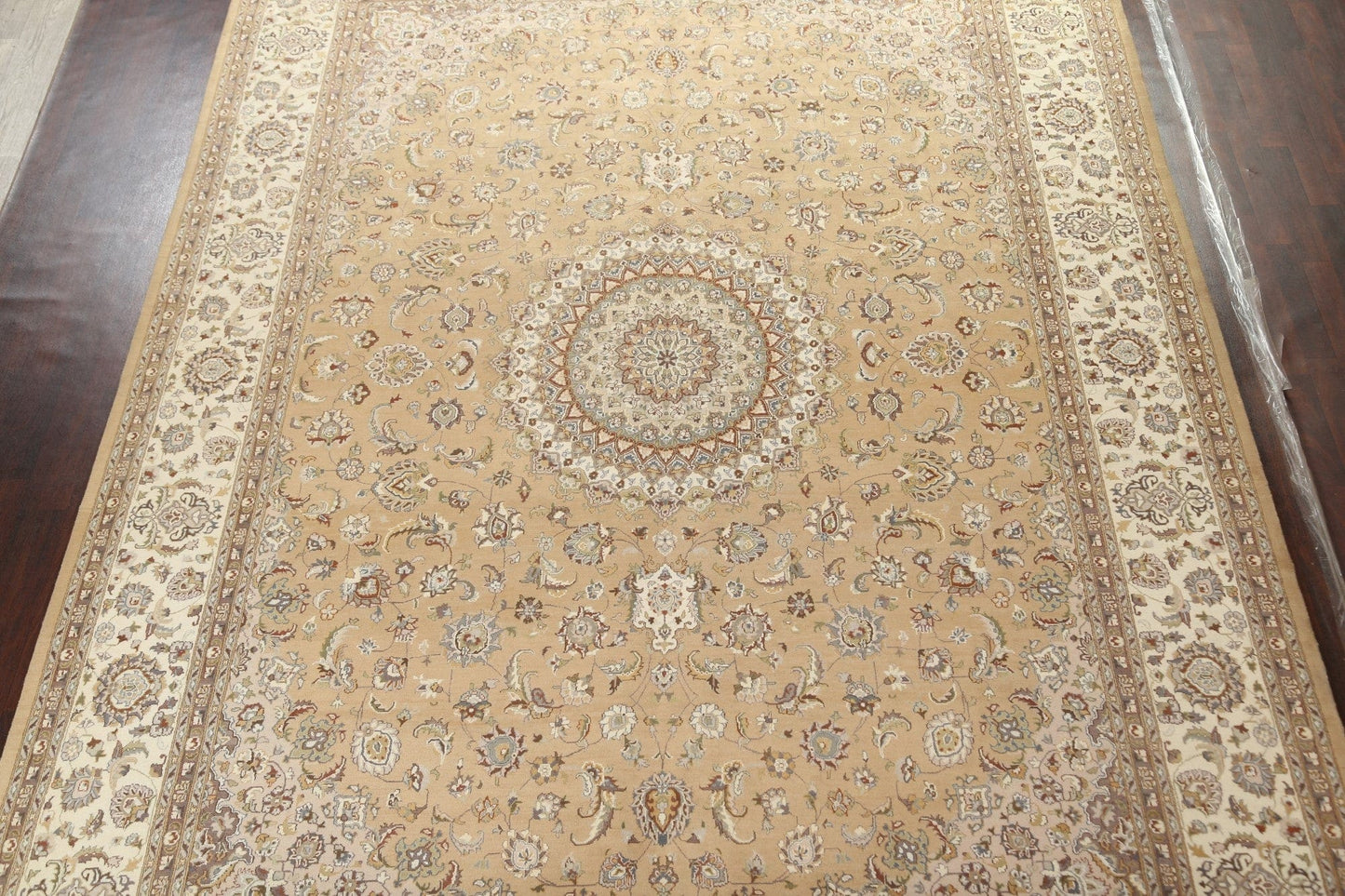 Vegetable Dye Tabriz Hand-Knotted Area Rug 10x13