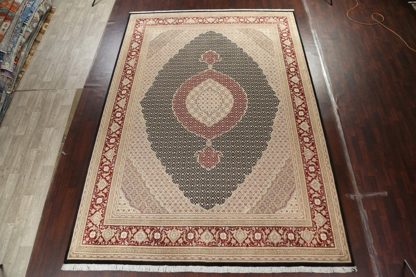 Vegetable Dye Tabriz Mahi Persian Area Rug 10x14