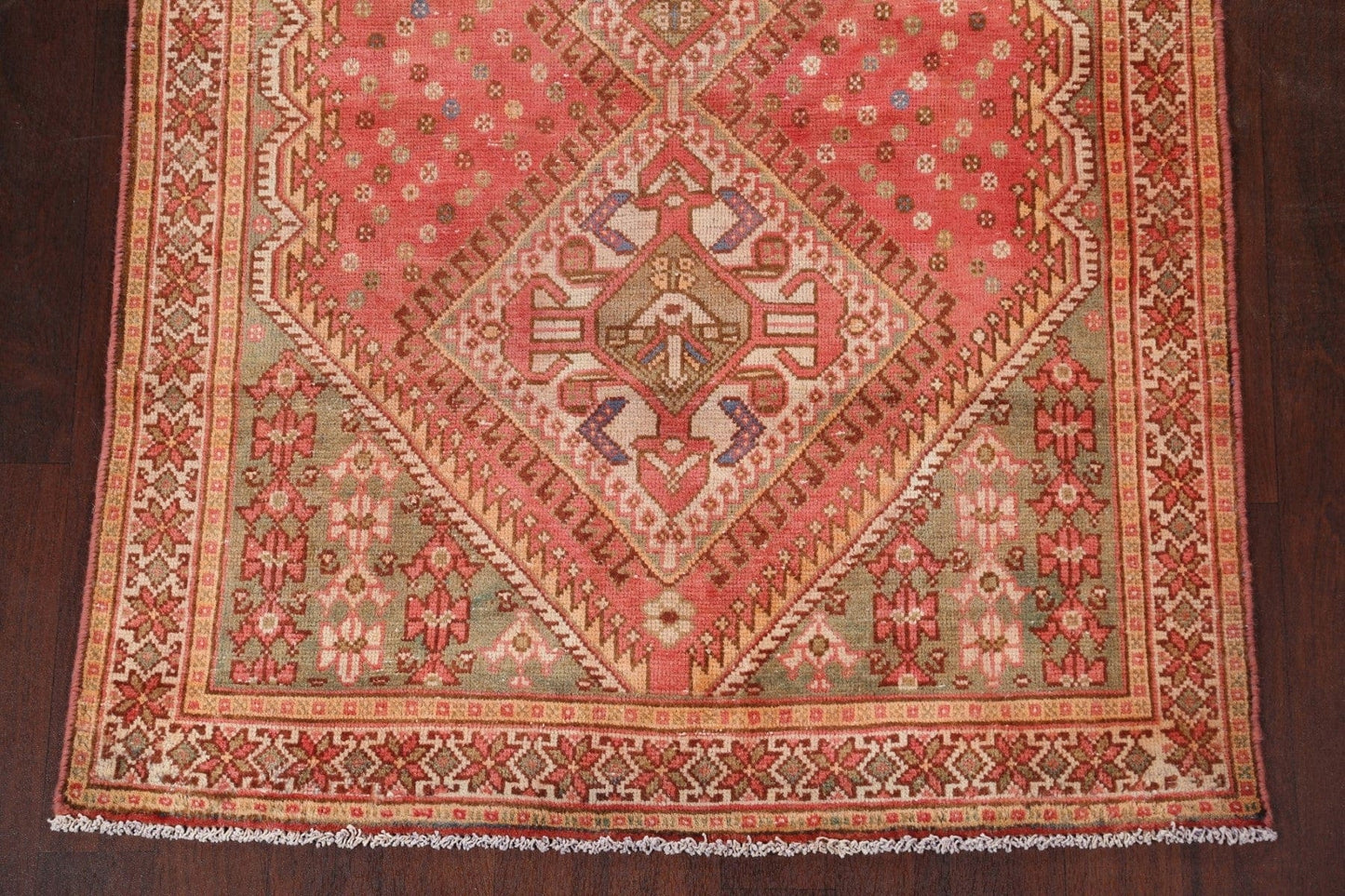 Antique Bakhtiari Persian Area Rug 4x7