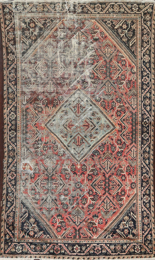 Antique Mahal Persian Area Rug 4x7