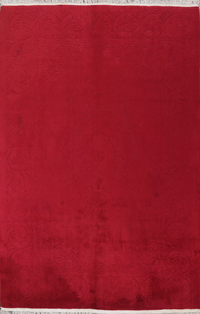 Red Peking Wool Area Rug 7x10