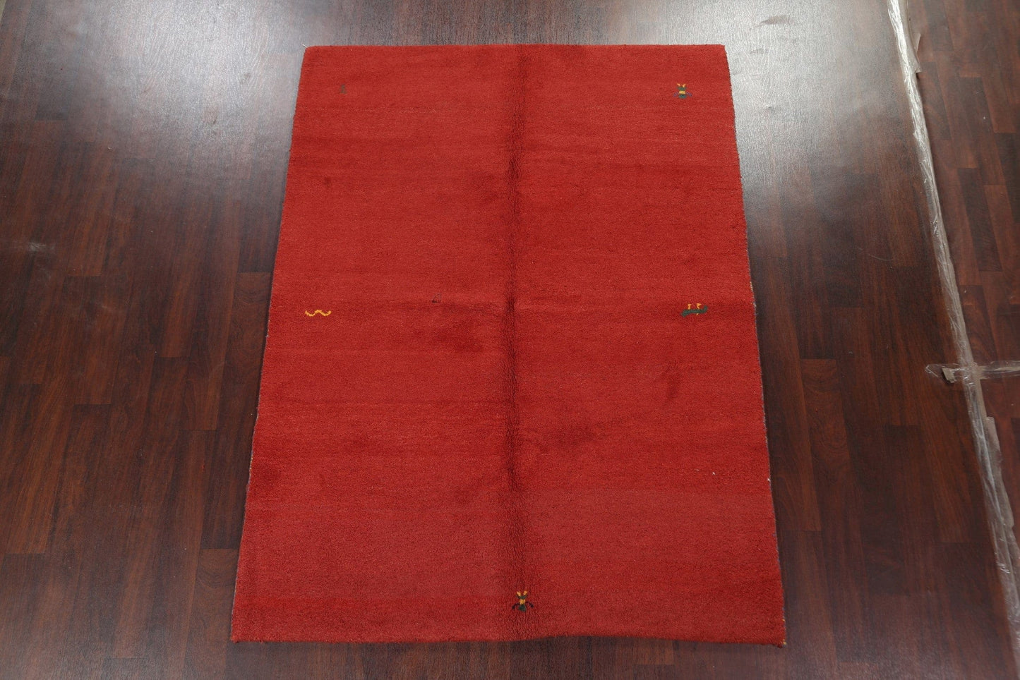 Red Gabbeh Wool Area Rug 6x8