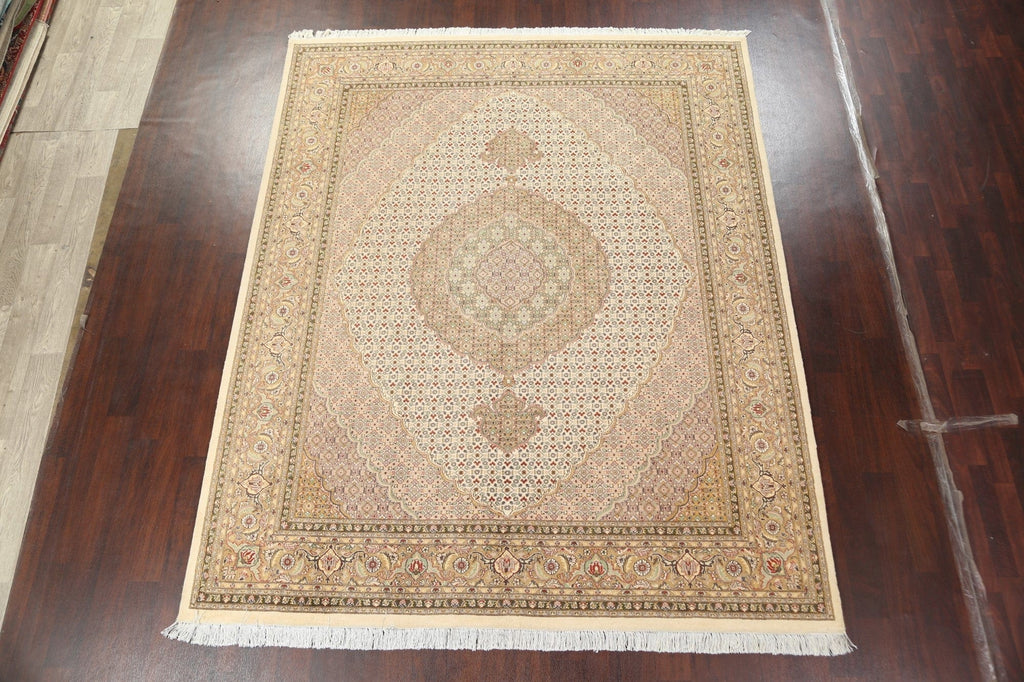 Vegetable Dye Tabriz Mahi Persian Area Rug 8x10