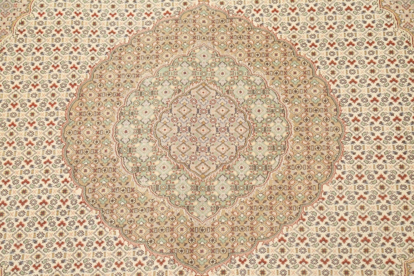 Vegetable Dye Tabriz Mahi Persian Area Rug 8x10