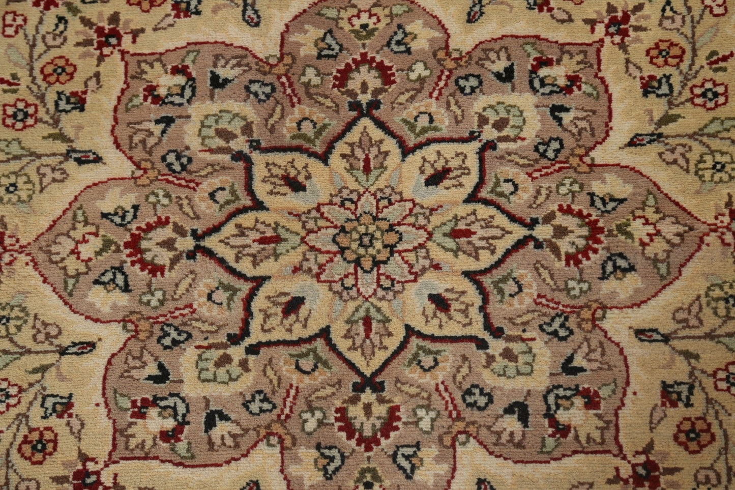 Vegetable Dye Large Red Tabriz Handmade Rug 12x18