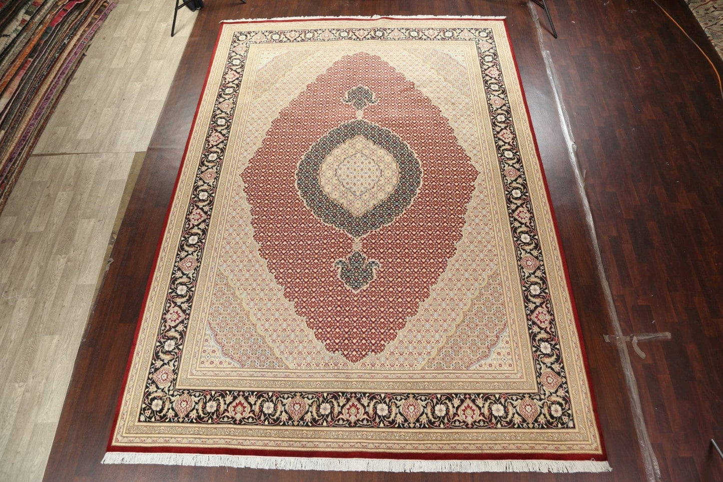 Vegetable Dye Tabriz Mahi Persian Area Rug 10x14