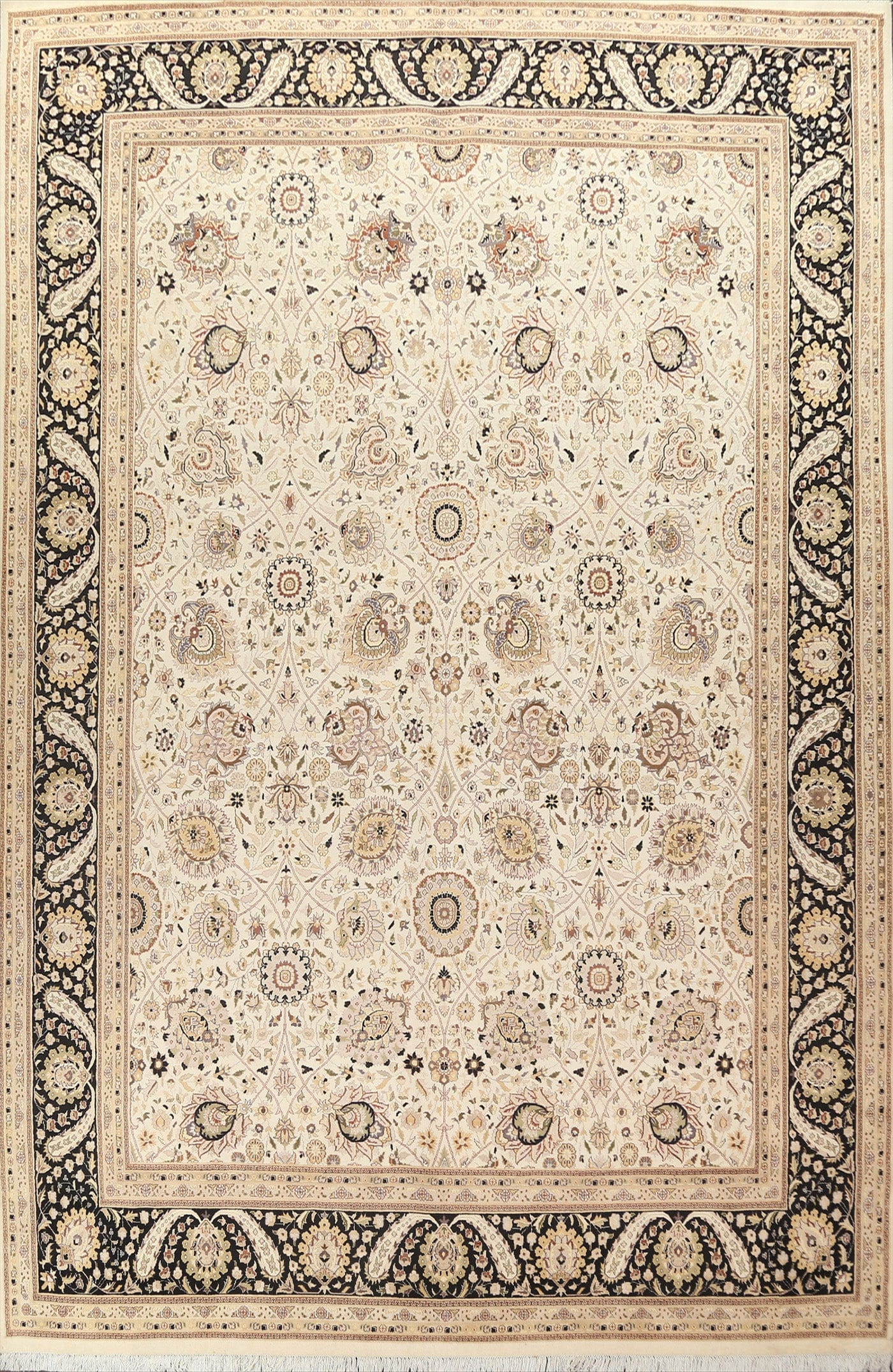 Vegetable Dye Tabriz Handmade Area Rug 10x14