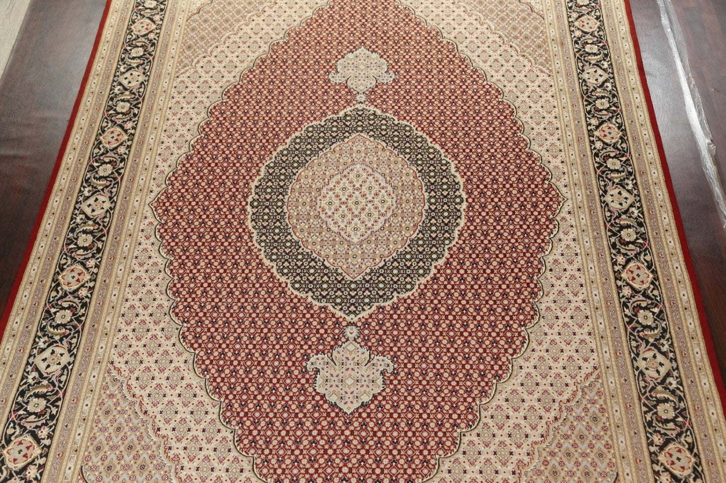 Vegetable Dye Tabriz Mahi Persian Area Rug 10x14