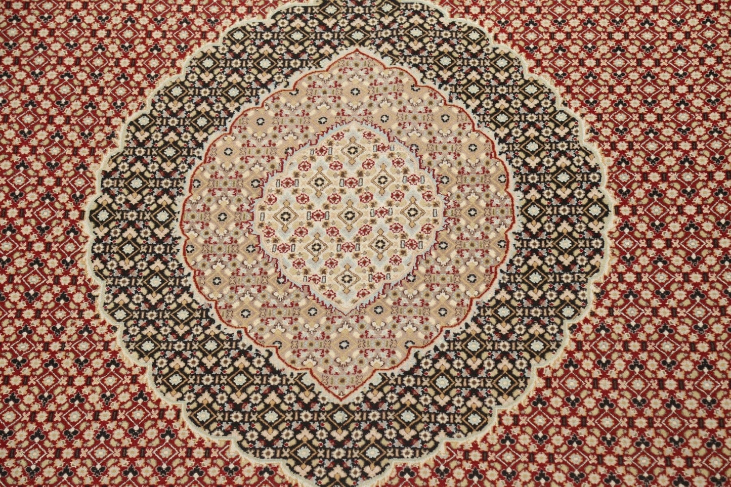 Vegetable Dye Tabriz Mahi Persian Area Rug 10x14