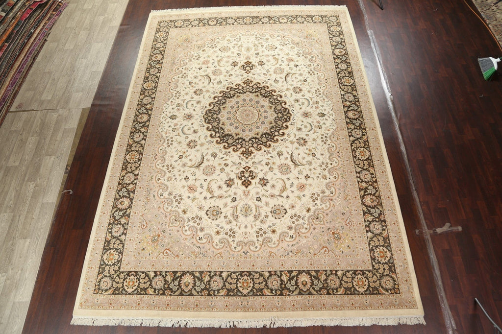 Vegetable Dye Tabriz Oriental Area Rug 10x14