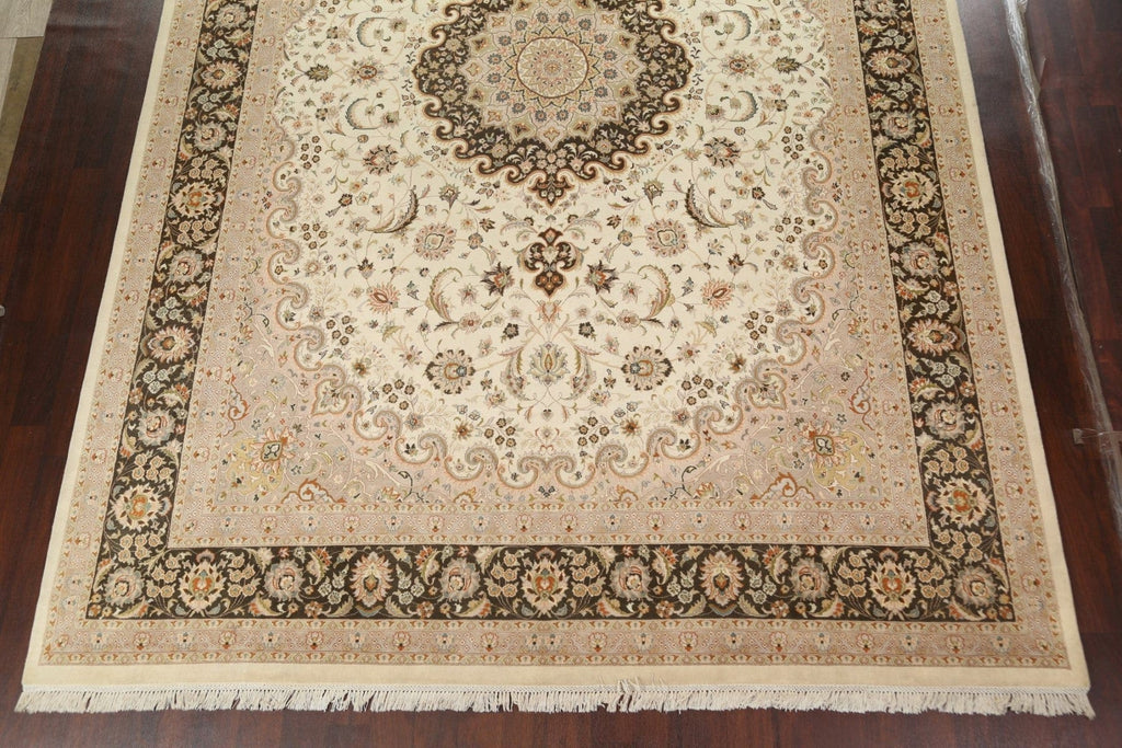 Vegetable Dye Tabriz Oriental Area Rug 10x14