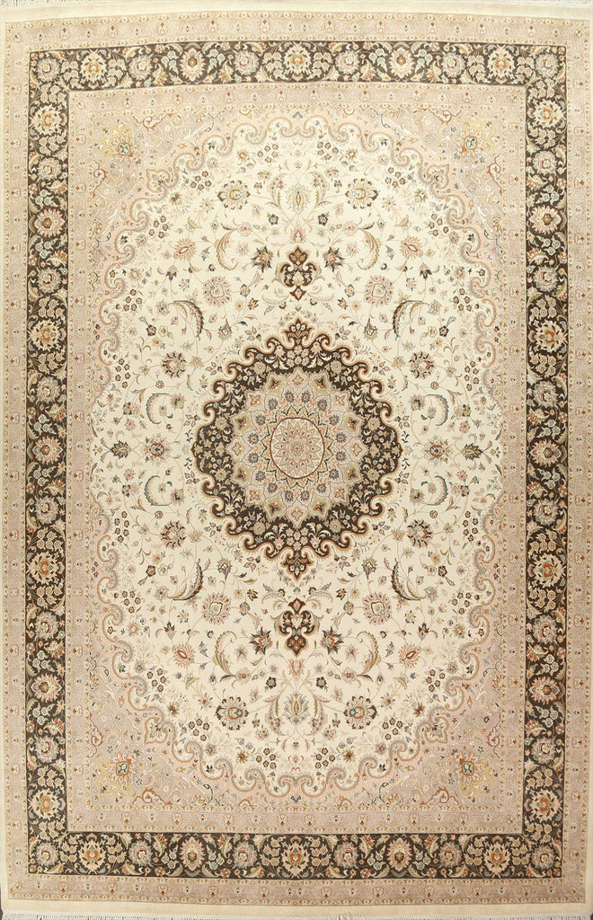 Vegetable Dye Tabriz Oriental Area Rug 10x14