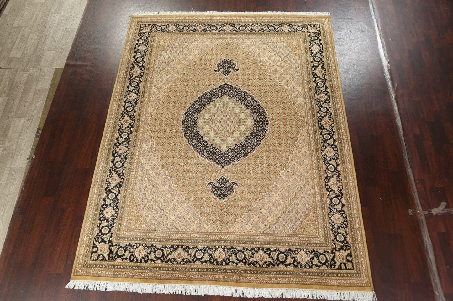 Vegetable Dye Tabriz Mahi Persian Area Rug 8x11