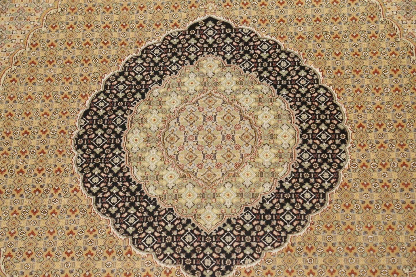 Vegetable Dye Tabriz Mahi Persian Area Rug 8x11