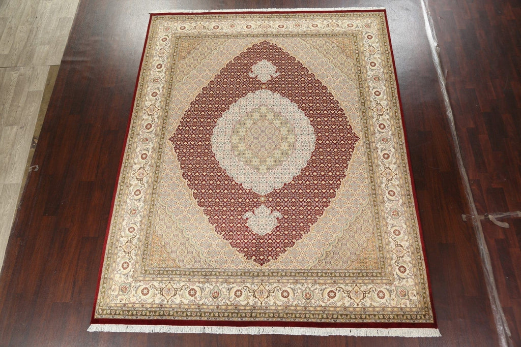 Vegetable Dye Tabriz Mahi Persian Area Rug 8x10