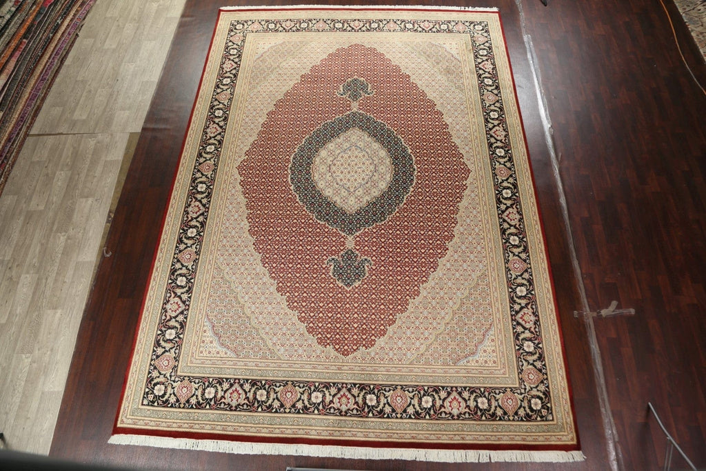 Vegetable Dye Tabriz Mahi Persian Area Rug 10x14