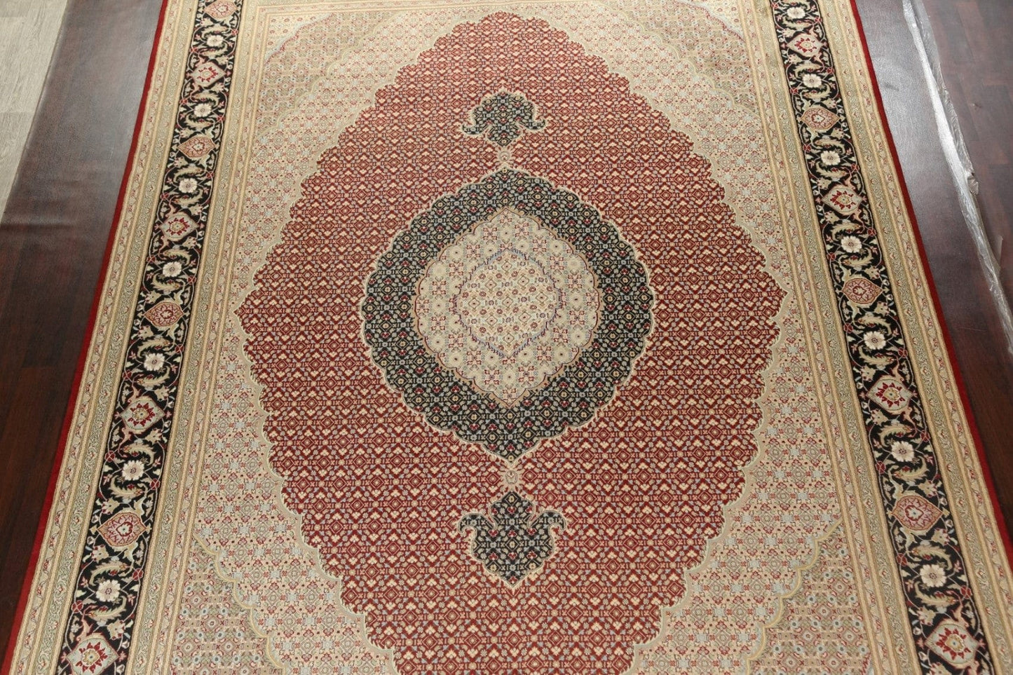 Vegetable Dye Tabriz Mahi Persian Area Rug 10x14