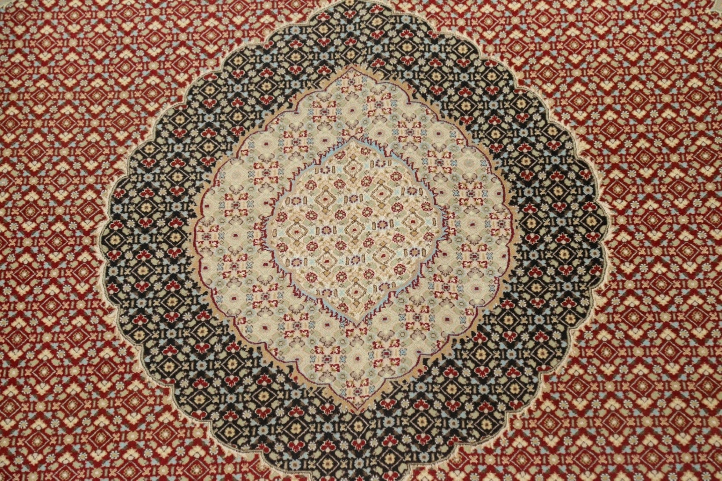 Vegetable Dye Tabriz Mahi Persian Area Rug 10x14