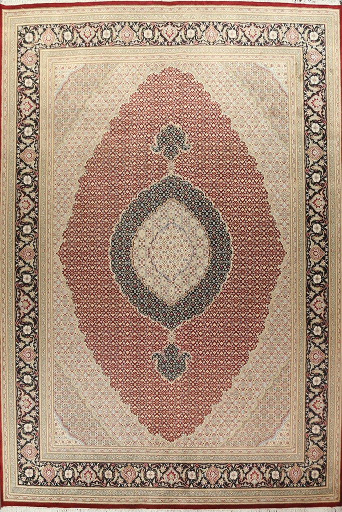 Vegetable Dye Tabriz Mahi Persian Area Rug 10x14