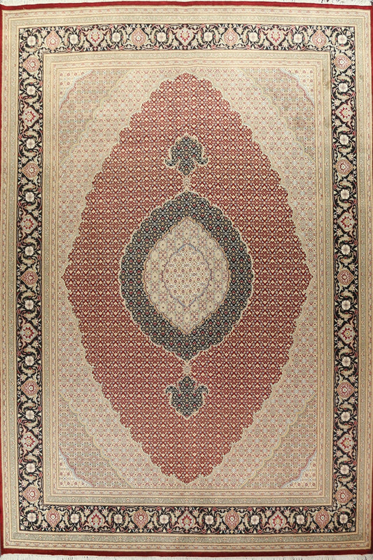 Vegetable Dye Tabriz Mahi Persian Area Rug 10x14