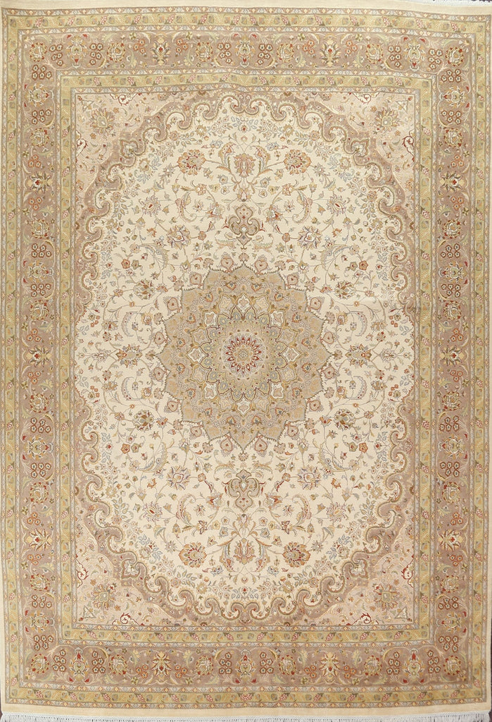 Vegetable Dye Tabriz Wool Area Rug 9x12