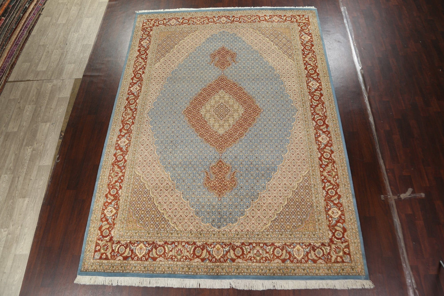 Vegetable Dye Tabriz Mahi Persian Area Rug 9x12