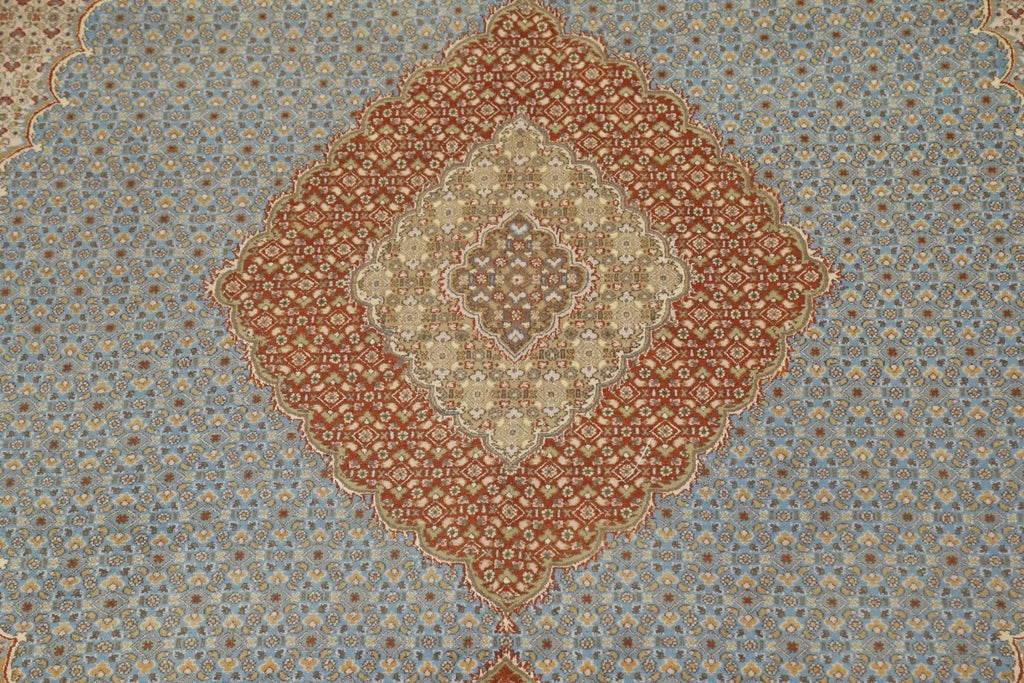 Vegetable Dye Tabriz Mahi Persian Area Rug 9x12