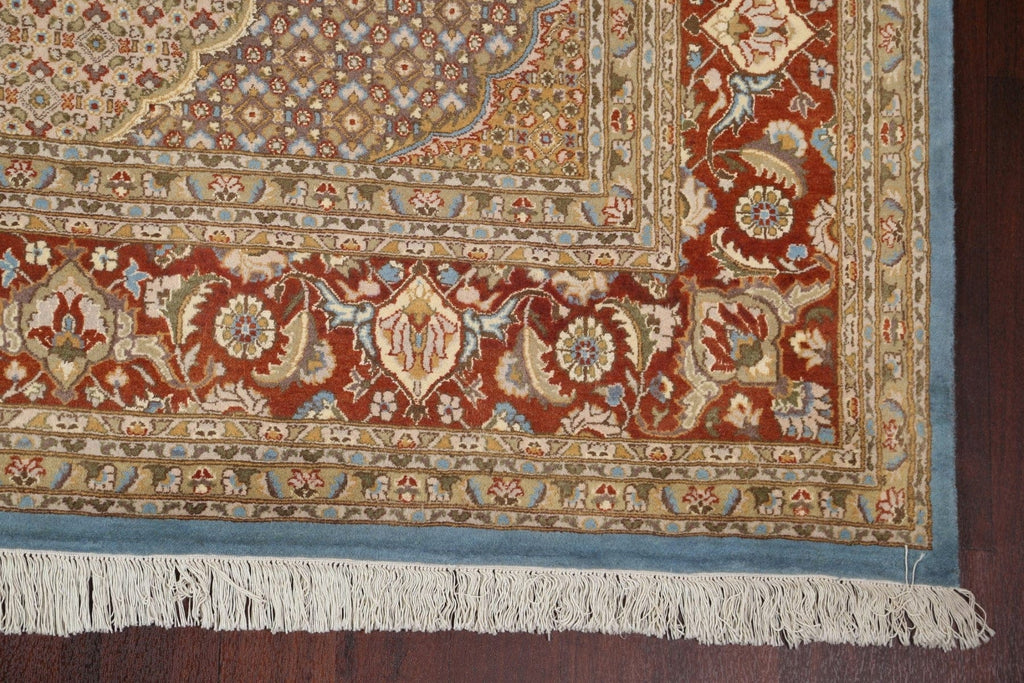 Vegetable Dye Tabriz Mahi Persian Area Rug 9x12