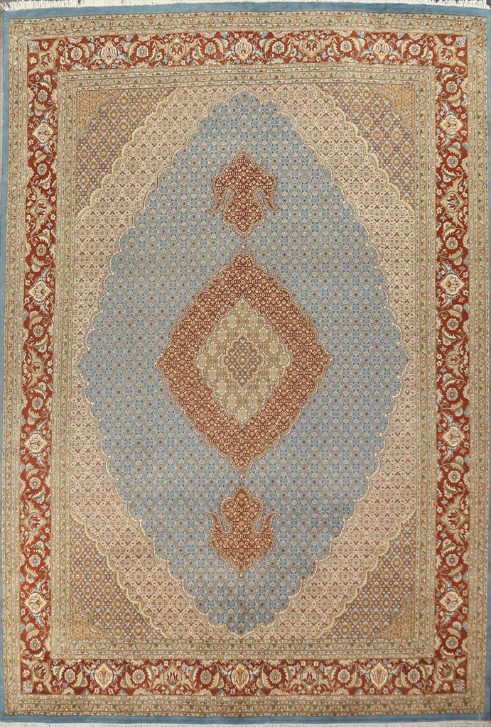 Vegetable Dye Tabriz Mahi Persian Area Rug 9x12