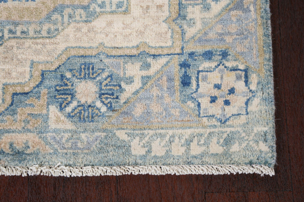 Vegetable Dye Khotan Wool Runner Rug 3x10