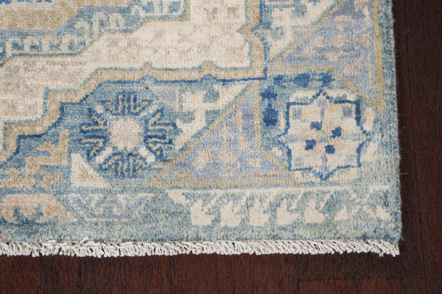 Vegetable Dye Khotan Wool Runner Rug 3x10