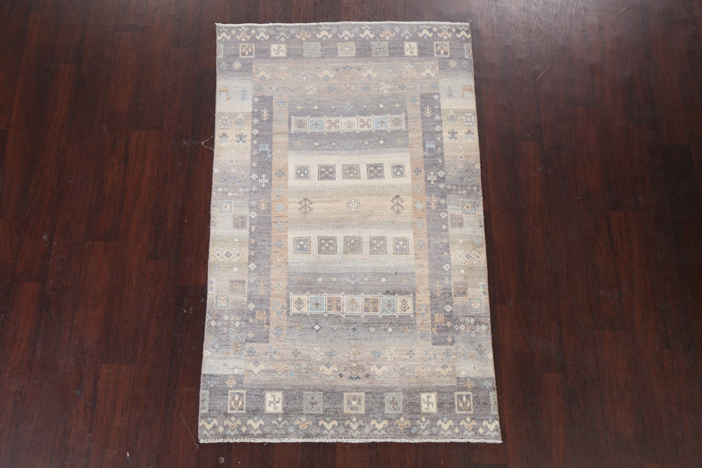 Vegetable Dye Gabbeh Kashkoli Area Rug 4x6