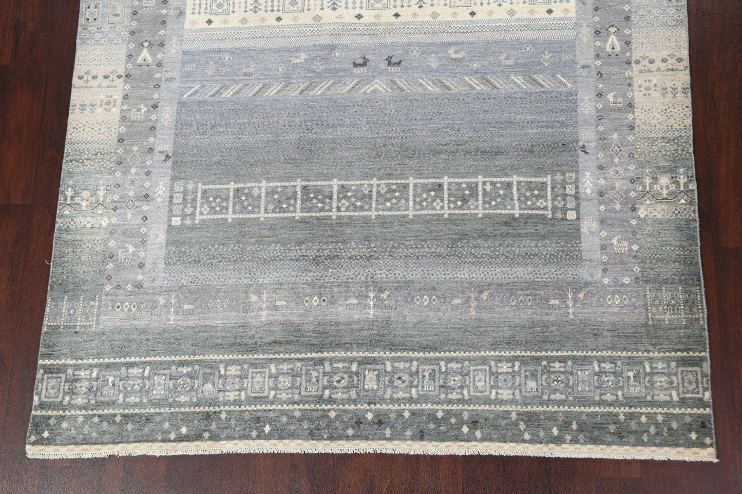 Vegetable Dye Gabbeh Kashkoli Wool Area Rug 7x10