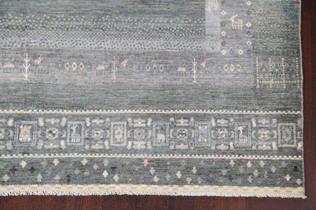 Vegetable Dye Gabbeh Kashkoli Wool Area Rug 7x10