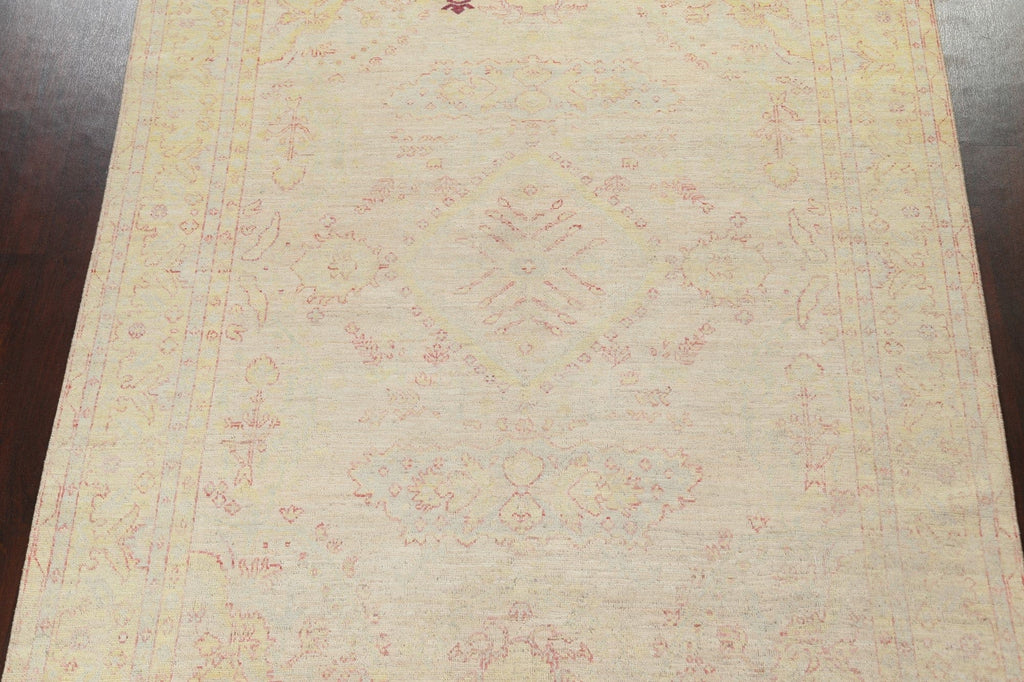 Vegetable Dye Oushak Wool Area Rug 8x10