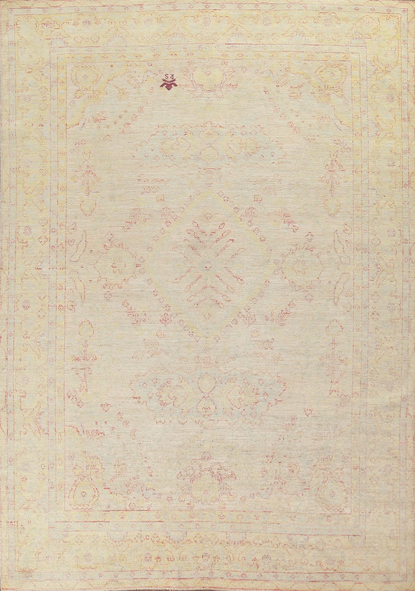 Vegetable Dye Oushak Wool Area Rug 8x10