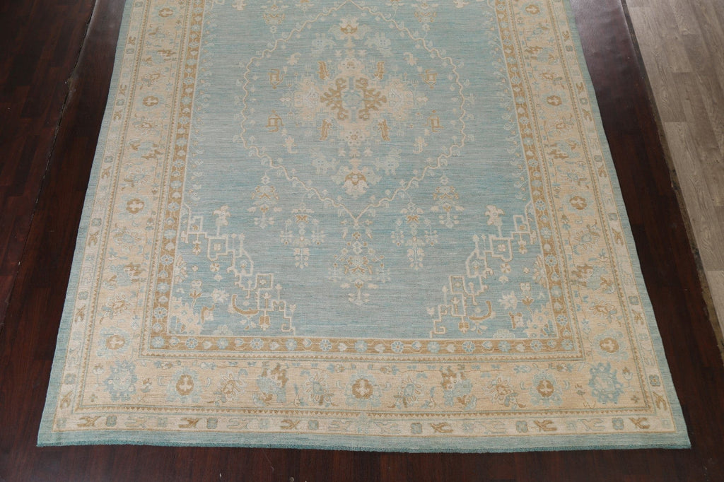 Vegetable Dye Turkish Wool Oushak Area Rug 10x14