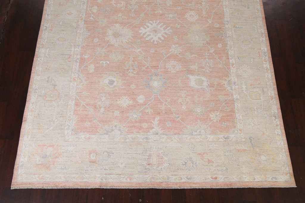 Vegetable Dye Muted Oushak Turkish Area Rug 8x11