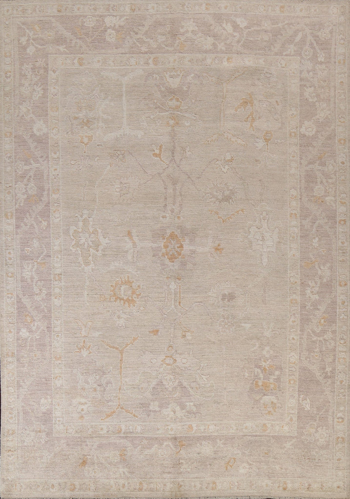 Muted Vegetable Dye Oushak Area Rug 8x10